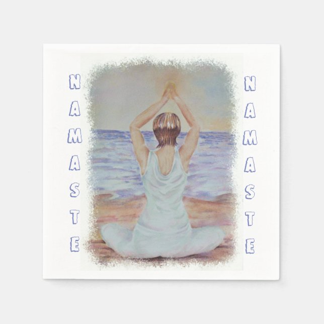 YOGA POR FAVOR | GUARDANAPOS DE PAPEL (Frente)