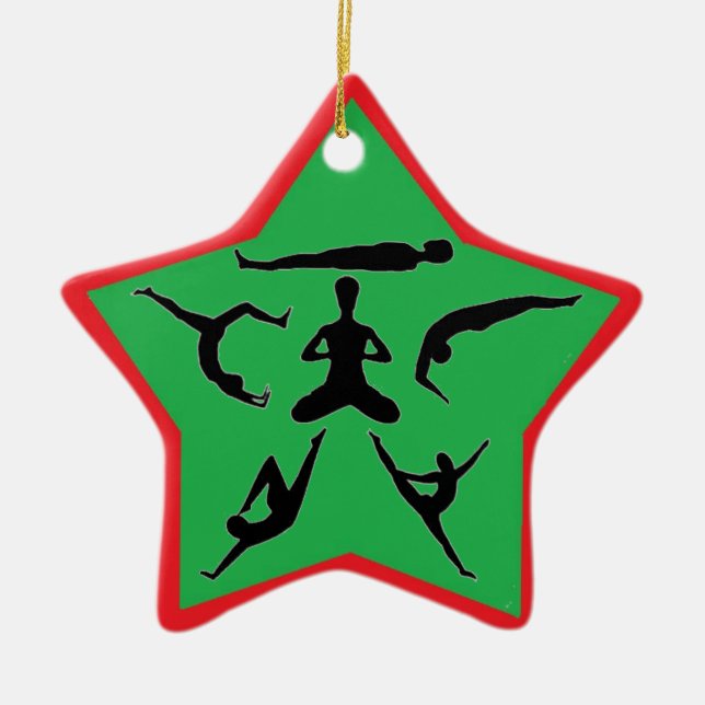 Yoga Poses - Enfeites de natal (Frente)