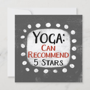 Yoga Review 5 Stars - Cartão de Saudação