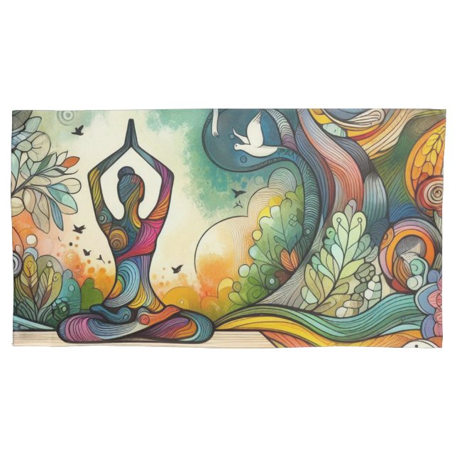 Yoga Serenity Pair Tamanho do Rei do Par (Frente-Esquerda)