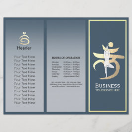 Yoga Studio Tri-Fold Brochuras Root Chakra Mantra
