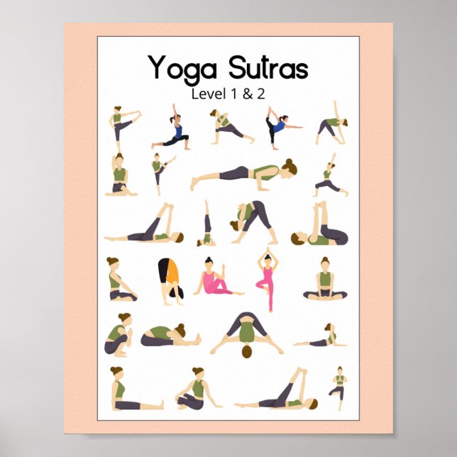 Yoga Sutra Level 1 e 2 Poster (Frente)