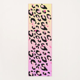 Yoga Tapete de Fitness Estampa Leopardo Rosa