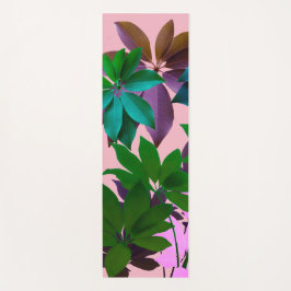 Yoga Tapete de Ioga Arte Folhas Verdes