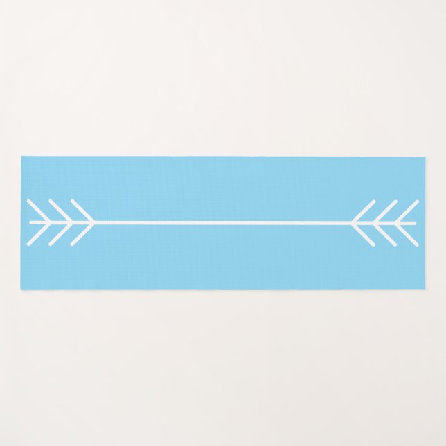 Yoga tapete de ioga azul de 2 tons (Frente (Horizontal))