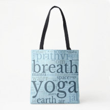 Yoga Tote Bag Blue