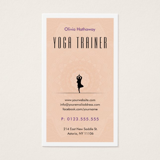 Yoga Trainer | Professora profissional (Frente)