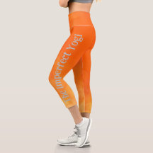 Yogi Capri Yoga Pant Orange, imperfeito