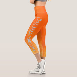 Yogi Capri Yoga Pant Orange, imperfeito