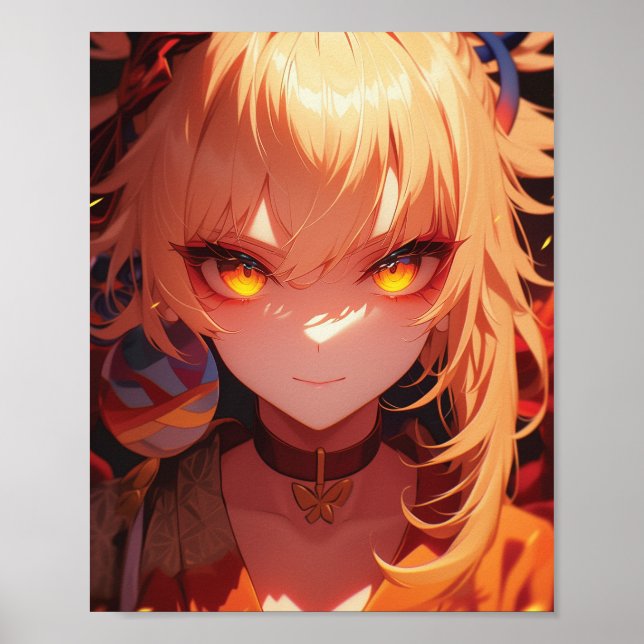 Yoimiya - Impacto de Genshin | Pôster (Frente)