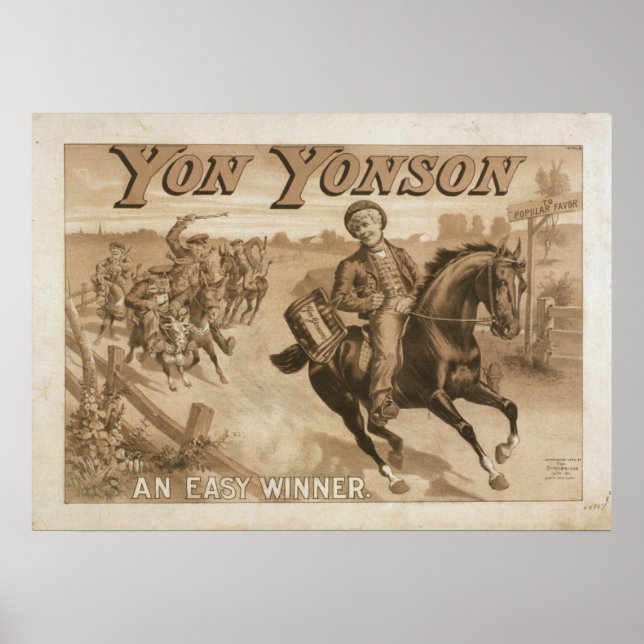 YON YONSON Play Act VAUDEVILLE Poster (Frente)