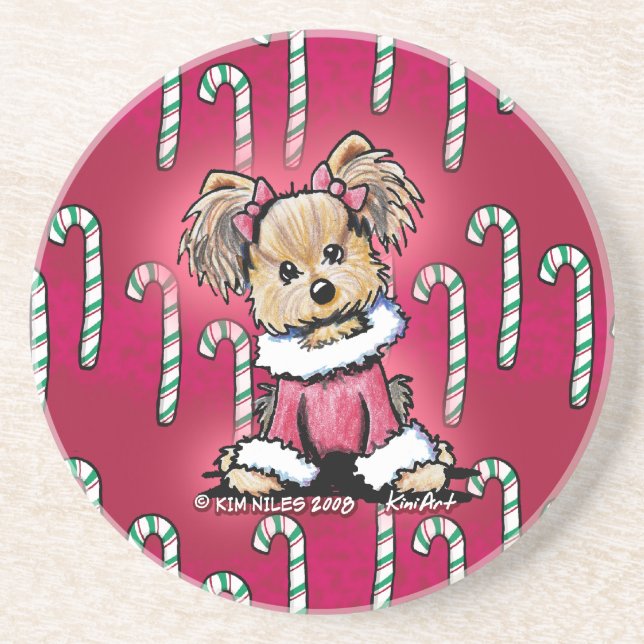 Yorkie Candy Cutie Porta copos (Frente)