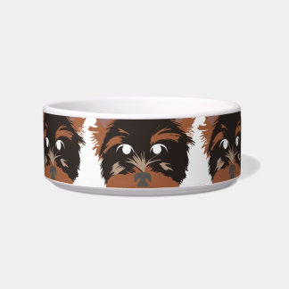 Yorkie em Tigela de Pet