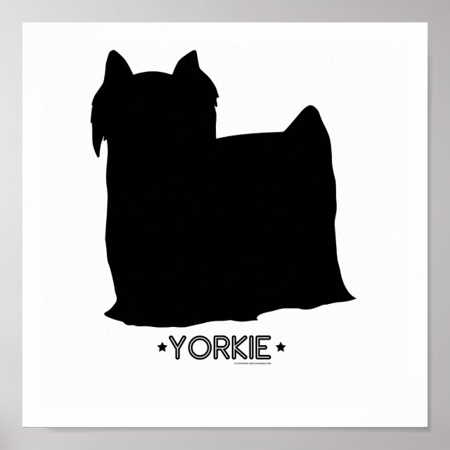 Yorkie Impressão (Frente)