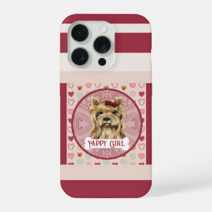 Yorkie + nome Valentine Heart iPhone 11 Pro Case