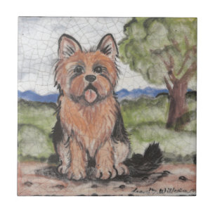 Yorkie Yorkshire Terrier Dog Antique Vintage