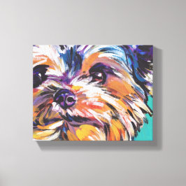 yorkie Yorkshire Terrier Pop Art na Canvas