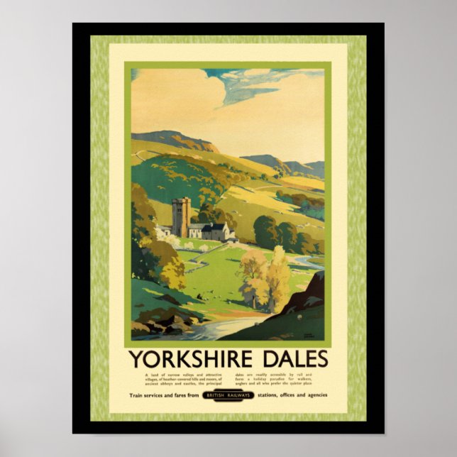 Yorkshire Dales Travel Poster (Frente)