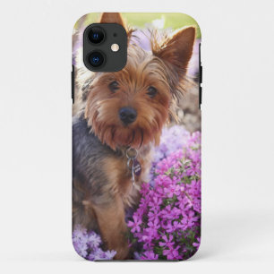 Yorkshire Terrier Carved Wood capas de iphone