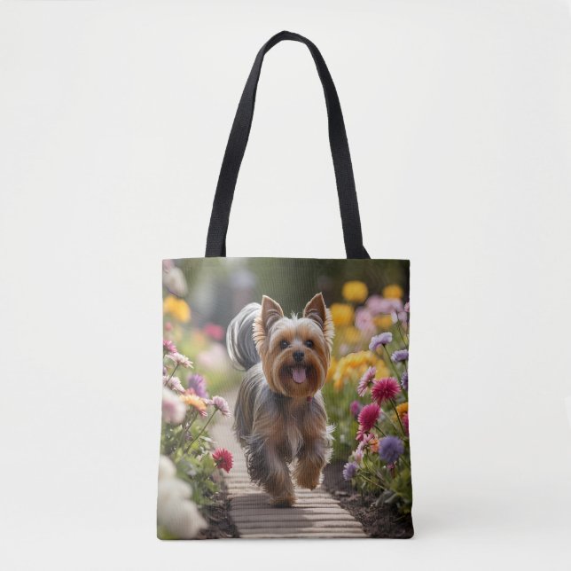 Yorkshire Terrier Elegant Tote Bag (Frente)