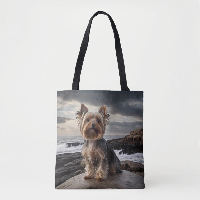 Yorkshire Terrier Elegant Tote Bag (Frente)