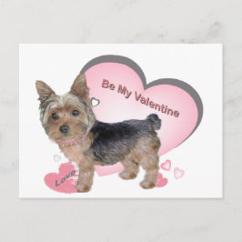 Yorkshire Terrier em Cartões Rosa