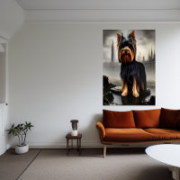 Yorkshire Terrier na cidade | AI Art Poster