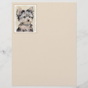 Yorkshire Terrier Puppy Pintura Original