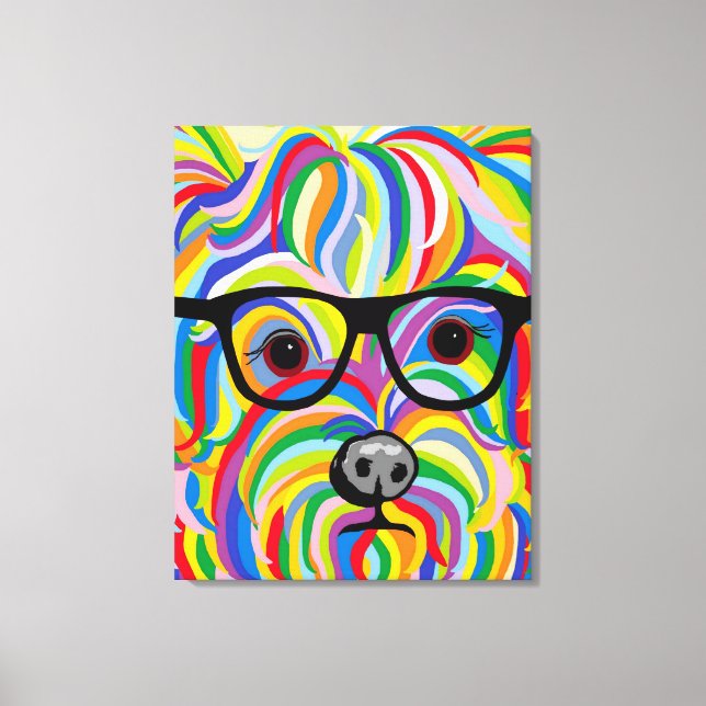 Yorkshire Terrier Stretch Canvas Print (Frente)