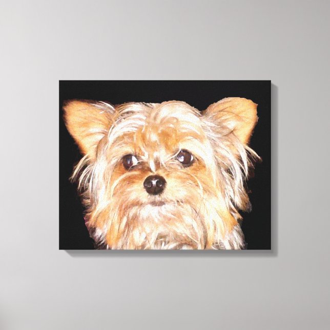 Yorkshire Terrier Stretch Canvas Print (Frente)