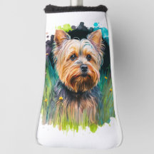 Yorkshire Terrier Watercolor Putter