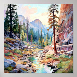 Yosemite National Park Art Impressão