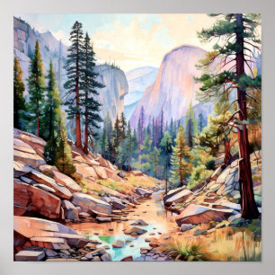 Yosemite National Park Art Impressão
