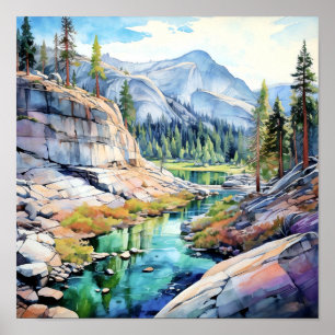 Yosemite National Park Art Impressão