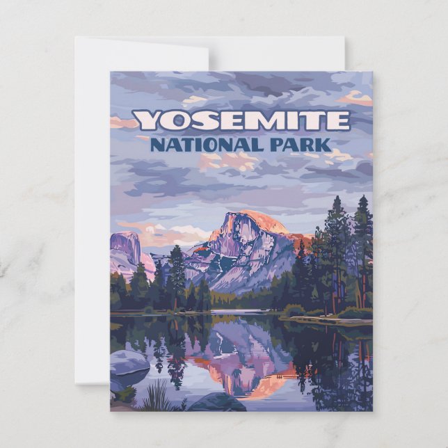 Yosemite National Park Half Dome California Card (Frente)