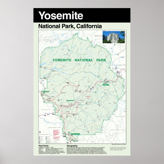 Yosemite National Park Large Poster (Frente)