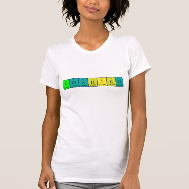 Yoshiko - Camisa do nome da mesa periódica (Frente)