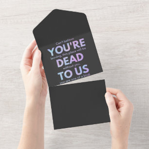 You Are Dead to Us! - R.I.P. Traitor!: Coworker