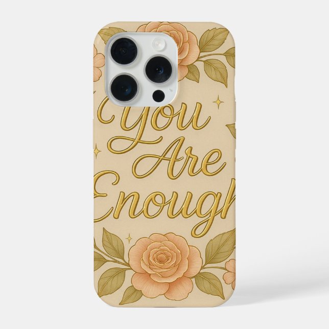 You Are Enough Floral Wall Art (Verso)