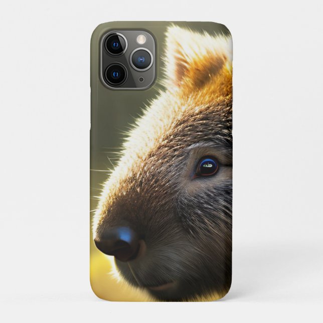 Young Australian Wombat, capas de iphone (Verso)