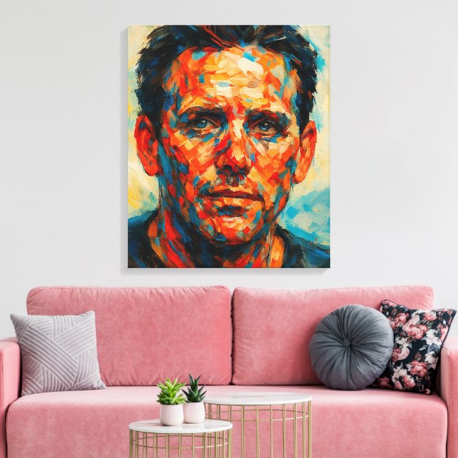 Young Mans Thoughts - Closer - Canvas Print (Insitu(Sala de estar))