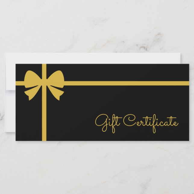Your Logo Custom Business Gift Certificate (Frente)