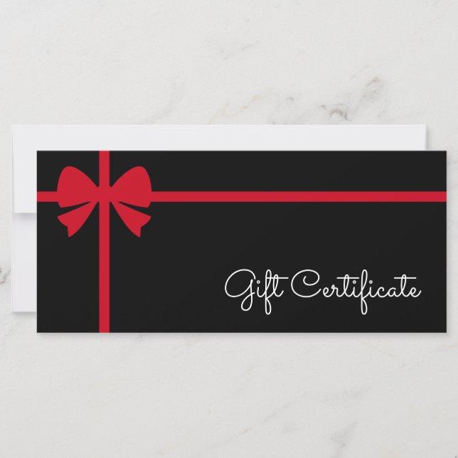 Your Logo Custom Business Gift Certificate (Frente)