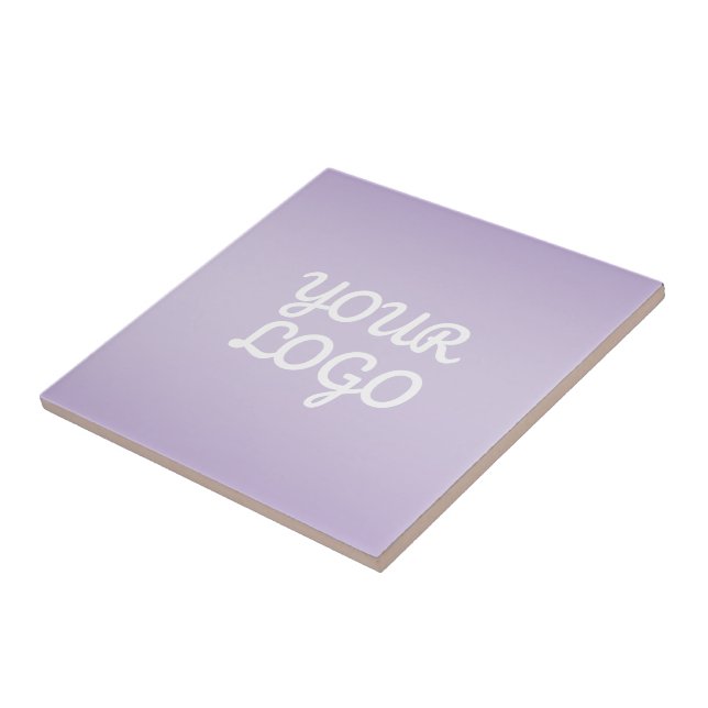 Your Logo & Modern Simple Ombre | Lavender (Lateral)