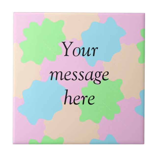 Your message here add text name boho colorful rust (Frente)