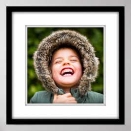 Your Own Photo Poster Square Framed Black Inlay