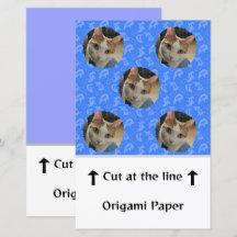 Your Photo Japanese Pattern Origami Paper