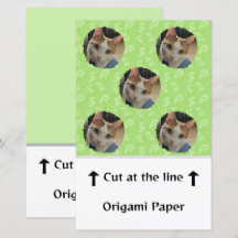 Your Photo Japanese Pattern Origami Paper