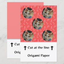 Your Photo Japanese Pattern Origami Paper