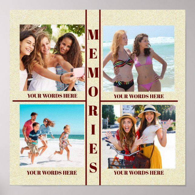 YOUR PHOTO MEMORIES POSTER EASY TO FILL (Frente)